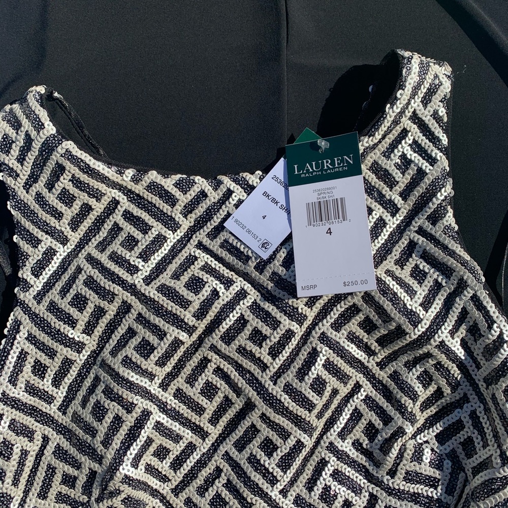 LAUREN RALPH LAUREN Women's Sequin Dress Size 4 - Picture 8 of 11